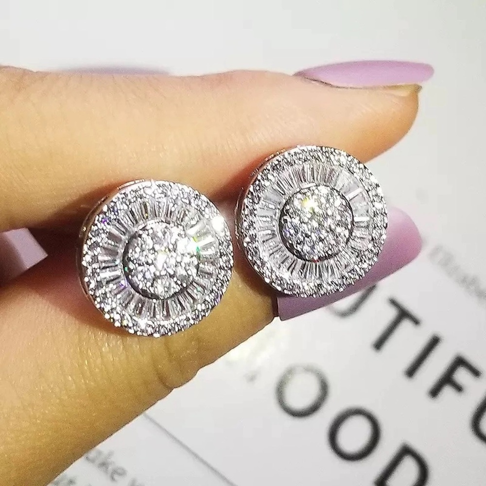 925 Sterling Silver Zircon Jewelry Set - Picture 3 of 5